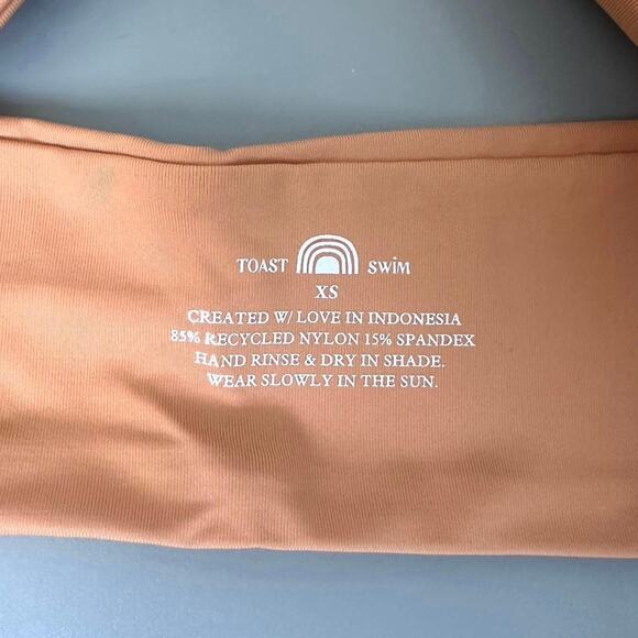 Toast Swim Apex Halter Bikini Top in Sandstone - Picture 4 of 6